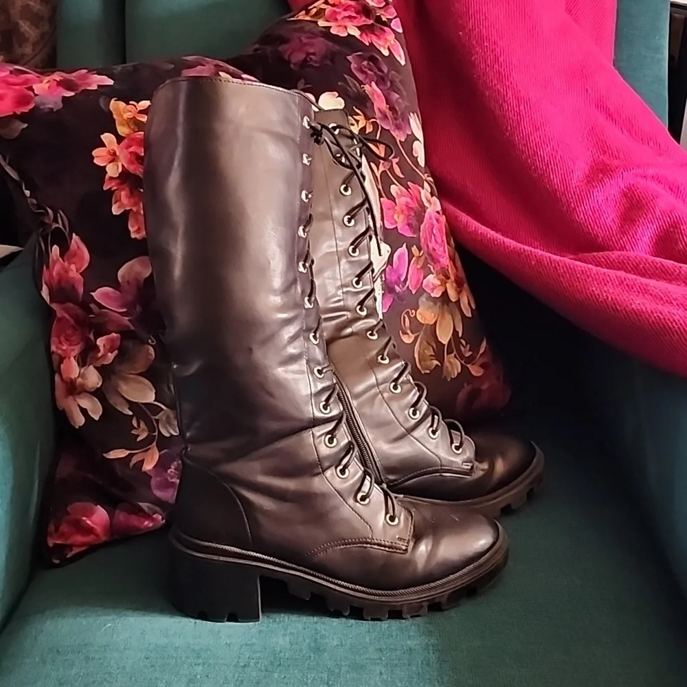 👢 Madden Girl Mid-Calf Black Boots – Women’s Size 7.5 👢 - Picture 1 of 4